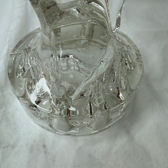 Vintage Cambridge Flower Frog, Clear Glass Seagull 9 Hole - Picture 4 of 5